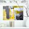 Designart - Grey and Yellow Blur Abstract - Abstract Canvas Art Print